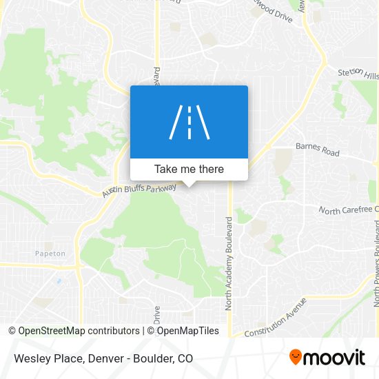Mapa de Wesley Place