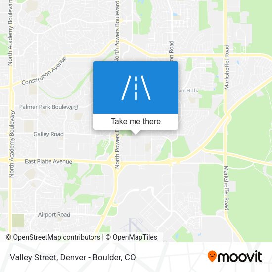 Valley Street map