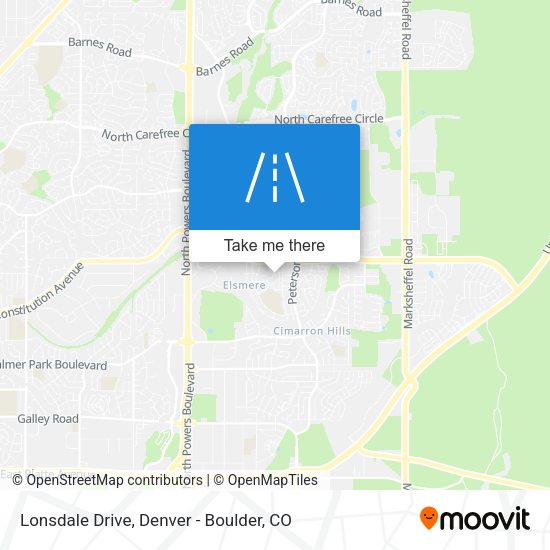 Lonsdale Drive map