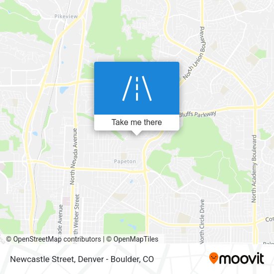 Newcastle Street map