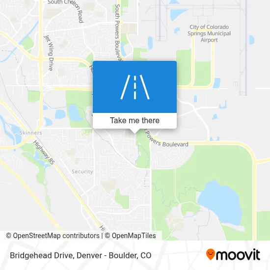Bridgehead Drive map