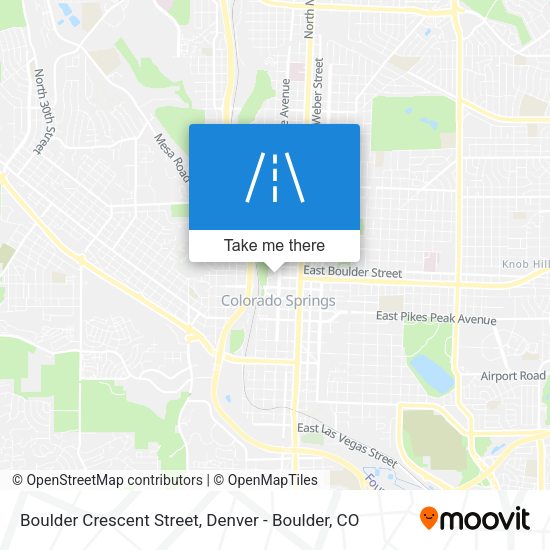 Boulder Crescent Street map