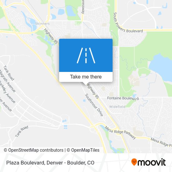 Plaza Boulevard map