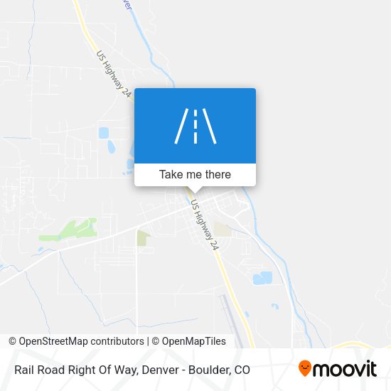 Mapa de Rail Road Right Of Way
