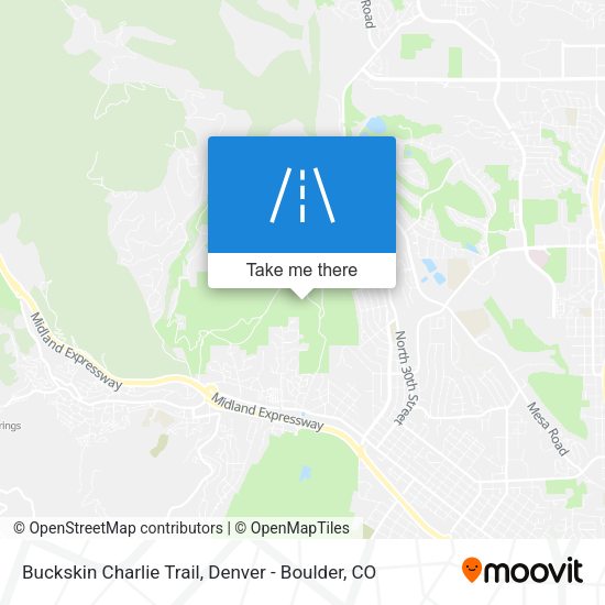 Mapa de Buckskin Charlie Trail