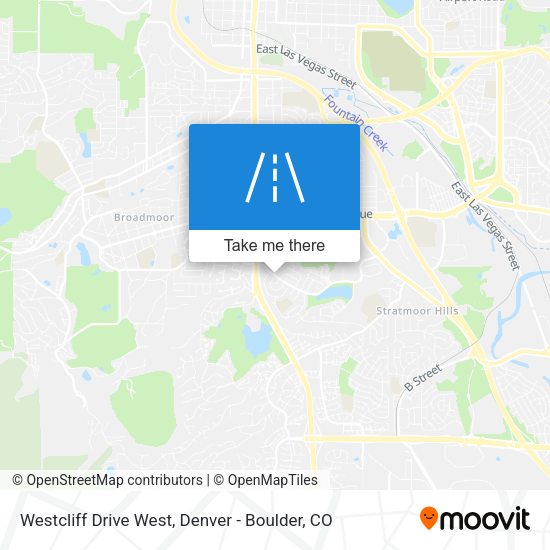 Westcliff Drive West map