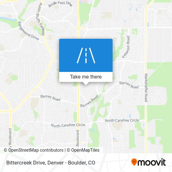 Mapa de Bittercreek Drive