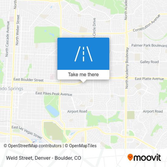 Mapa de Weld Street