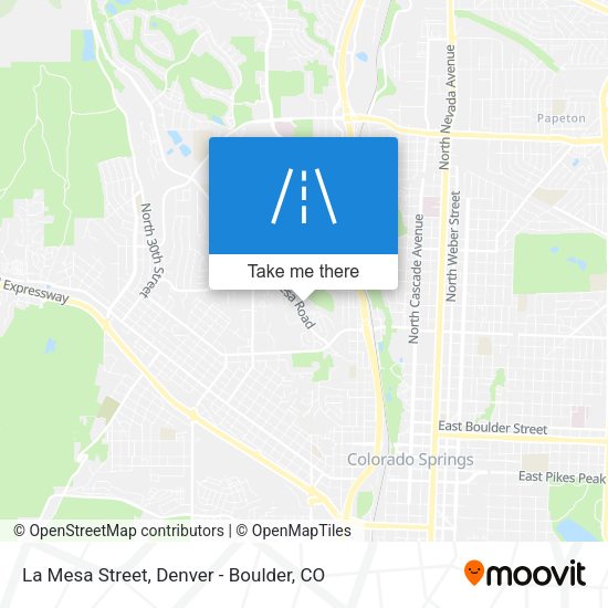 Mapa de La Mesa Street