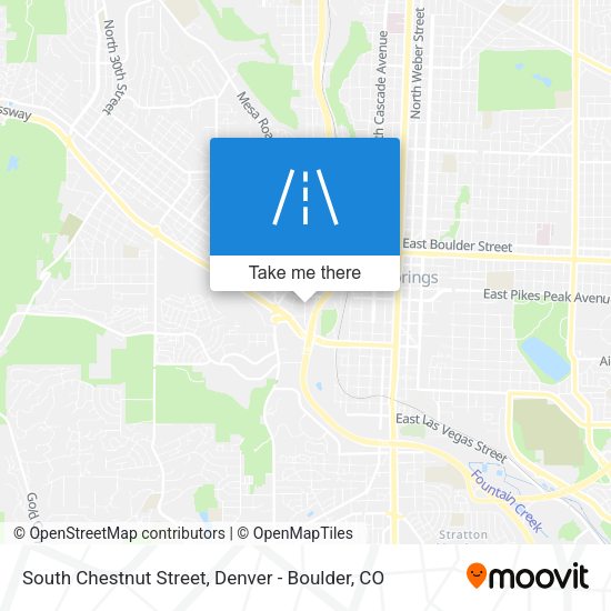 Mapa de South Chestnut Street