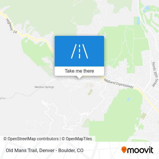Old Mans Trail map