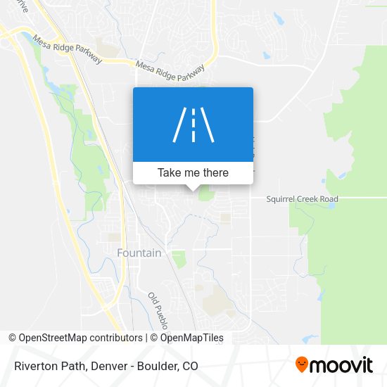 Riverton Path map