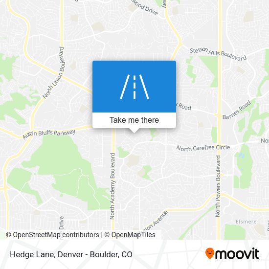 Mapa de Hedge Lane