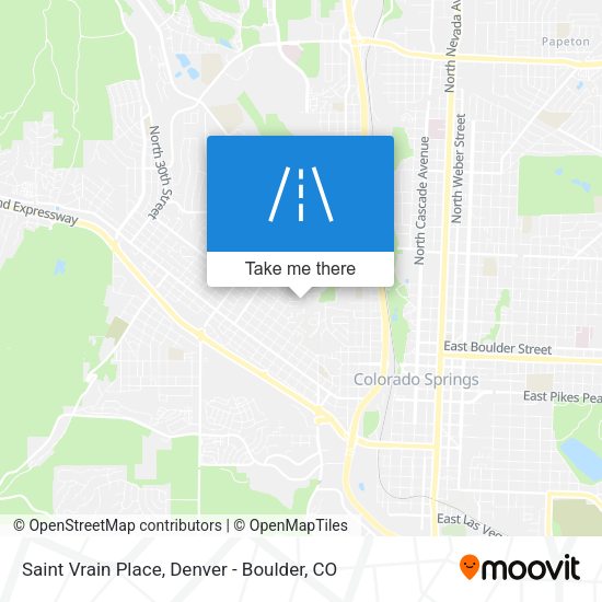 Saint Vrain Place map