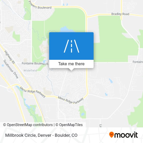 Millbrook Circle map