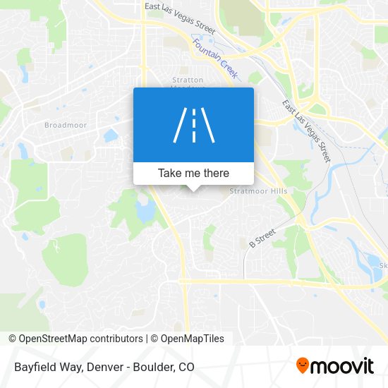 Bayfield Way map