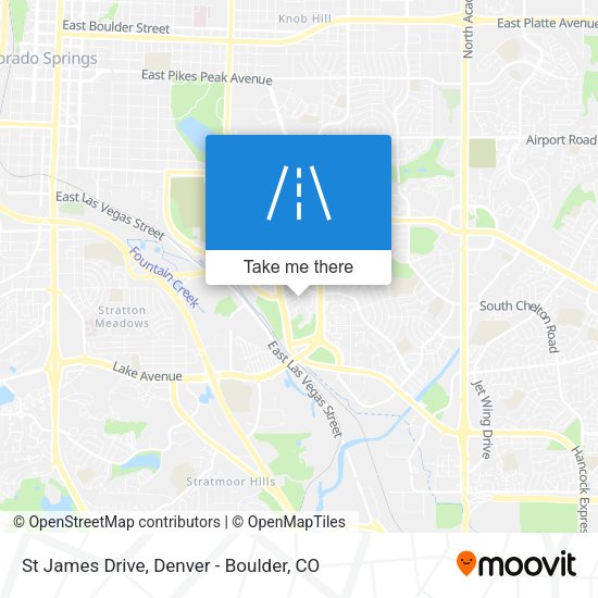 St James Drive map