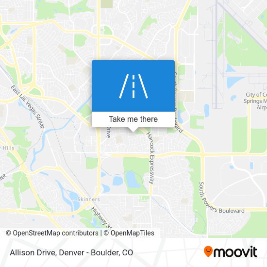 Allison Drive map
