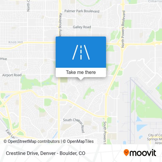 Mapa de Crestline Drive