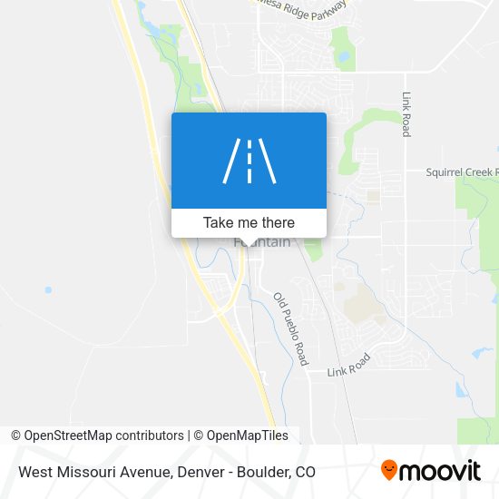 West Missouri Avenue map