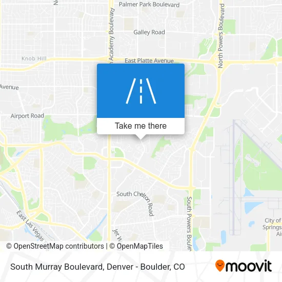 South Murray Boulevard map