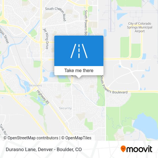 Durasno Lane map