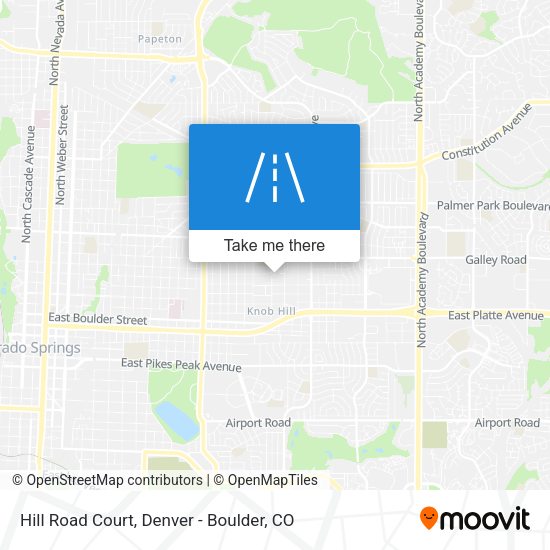 Mapa de Hill Road Court