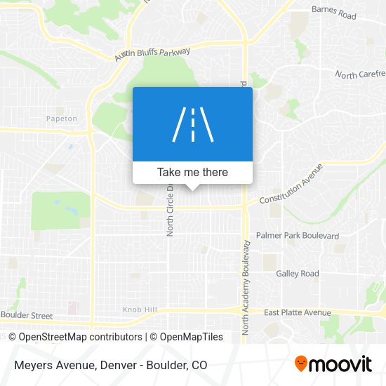 Meyers Avenue map