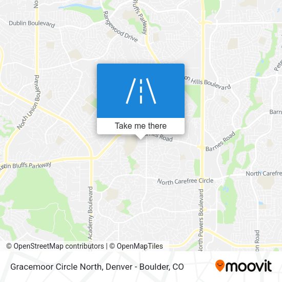 Gracemoor Circle North map