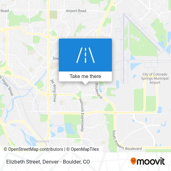 Mapa de Elizbeth Street