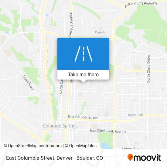 Mapa de East Columbia Street