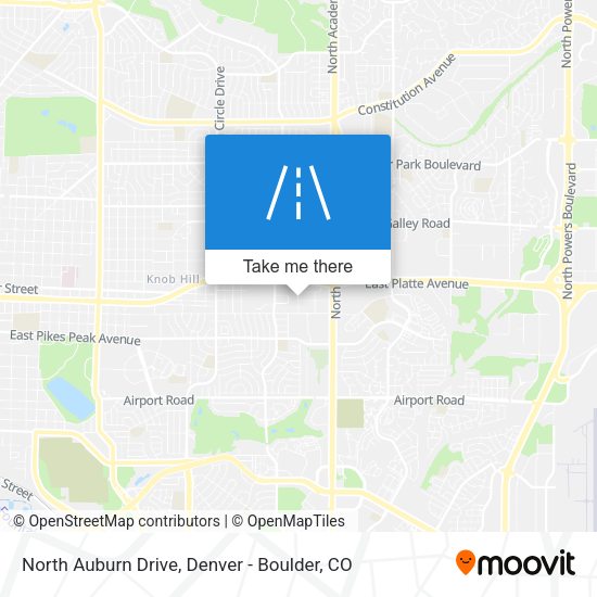 Mapa de North Auburn Drive