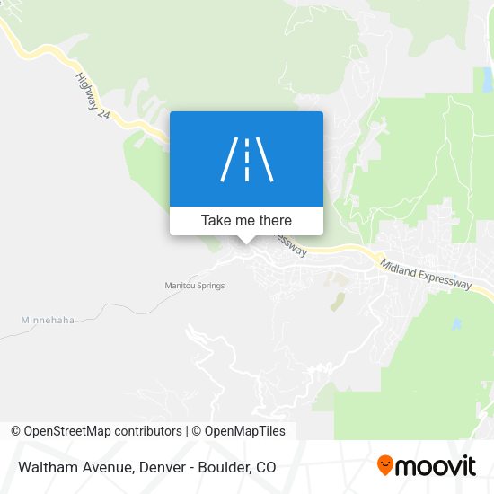 Waltham Avenue map