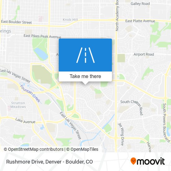 Rushmore Drive map