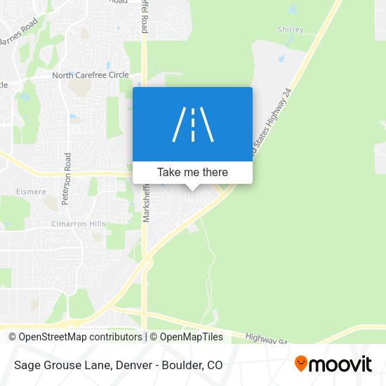 Sage Grouse Lane map