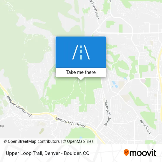 Upper Loop Trail map