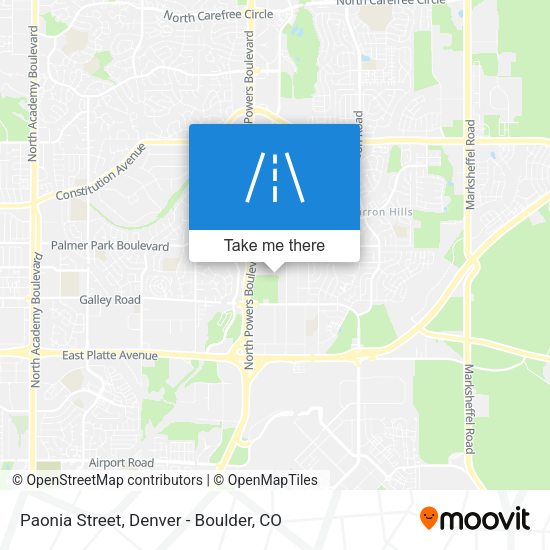 Paonia Street map