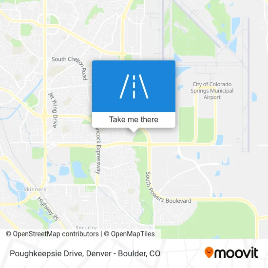 Poughkeepsie Drive map