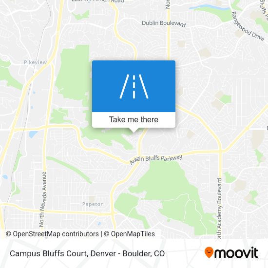 Campus Bluffs Court map