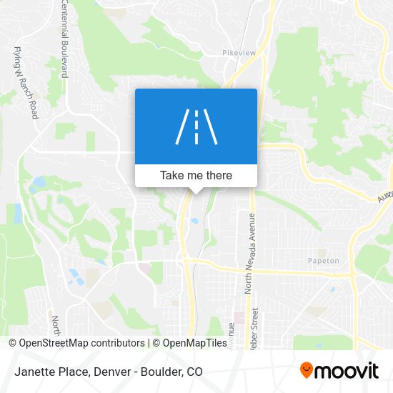 Janette Place map