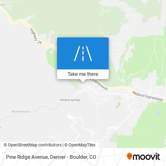 Pine Ridge Avenue map