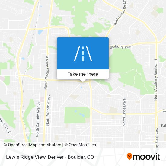 Lewis Ridge View map