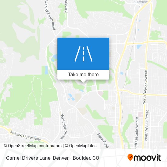 Camel Drivers Lane map