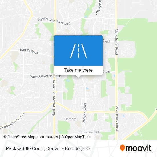Mapa de Packsaddle Court