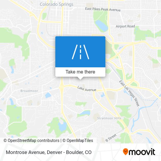 Mapa de Montrose Avenue