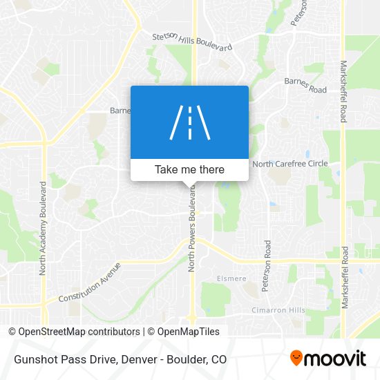 Gunshot Pass Drive map