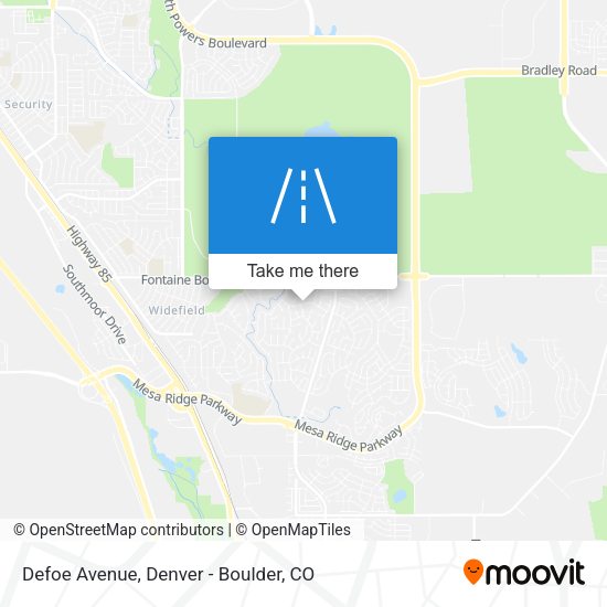 Mapa de Defoe Avenue