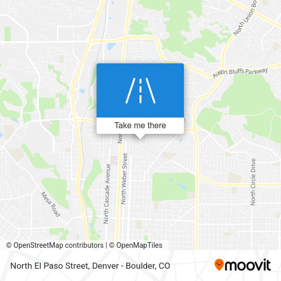 Mapa de North El Paso Street