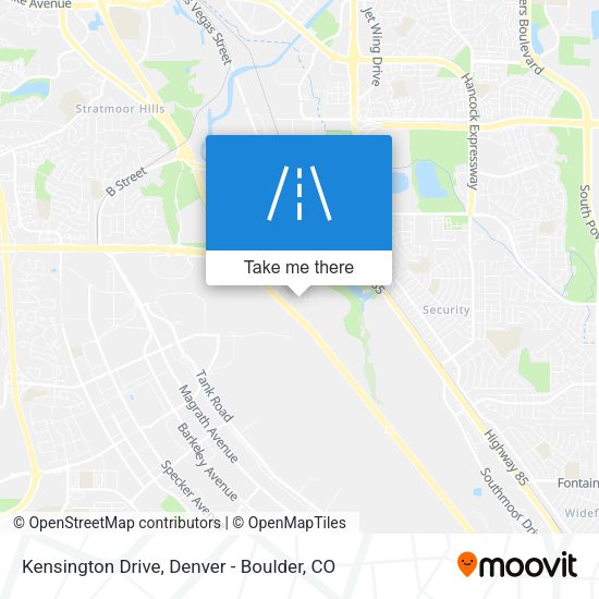 Kensington Drive map