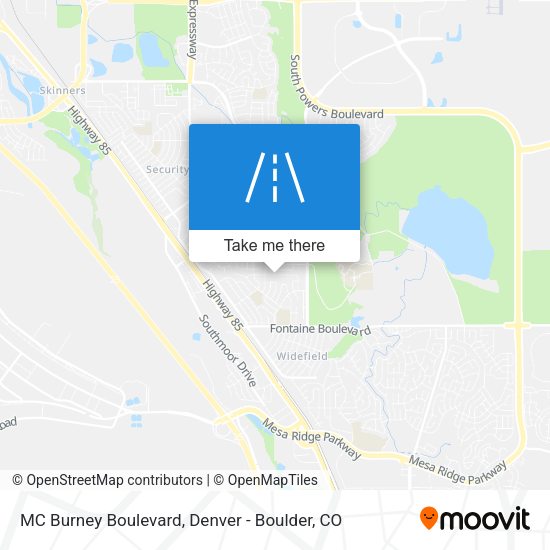 Mapa de MC Burney Boulevard